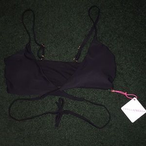 Vanilla/Beach size small tie around bikini top